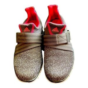 Adidas Women Climacool Golf Shoes Velcro 7 Grey Pink